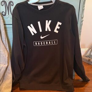 Nike Black Crewneck with White Logo